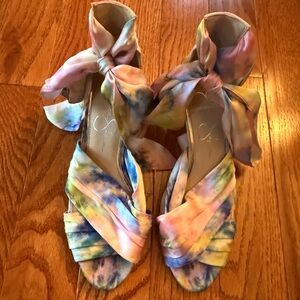 Jessica Simpson Colorful Tie-Dye Women's Sandals, Size 8